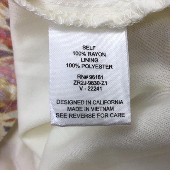 GYPSIES & MOONDUST Dress Boho V Neck Watercolor Tie Dye Knot Sleeve Small NWT - Picture 7 of 8